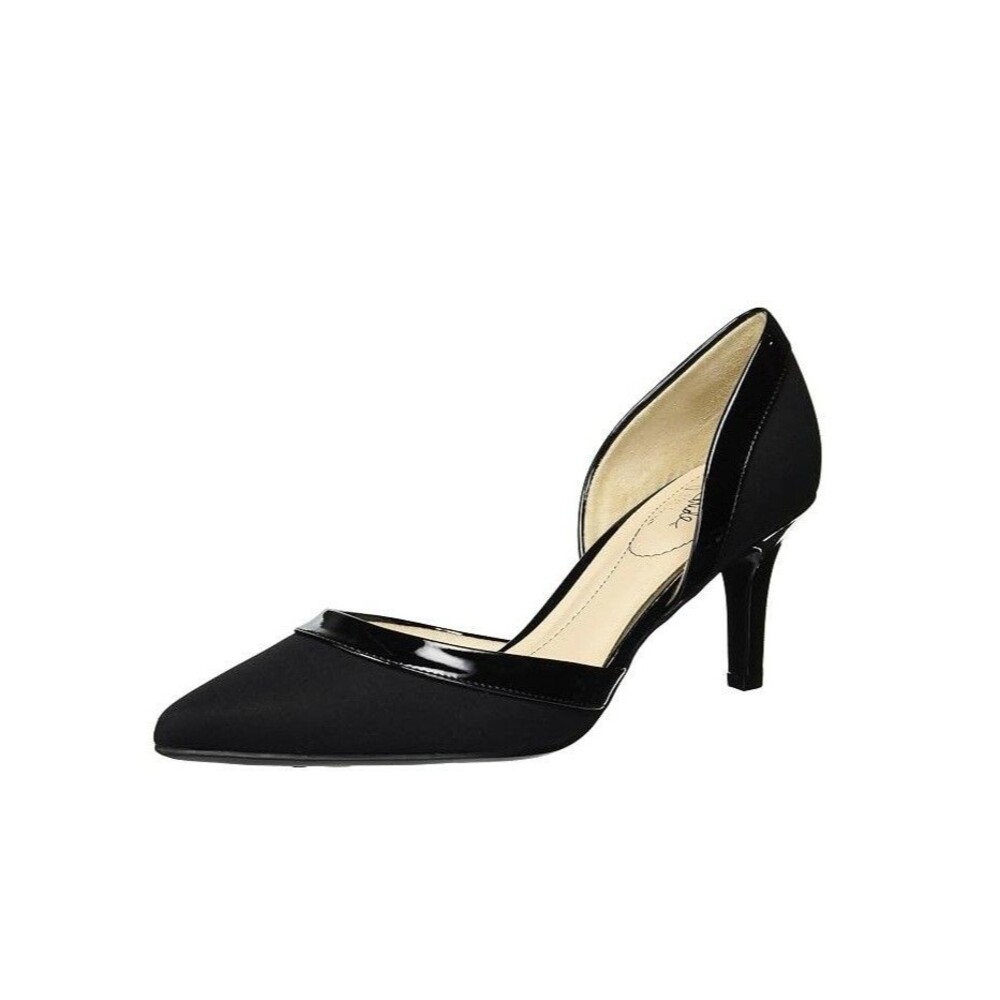 Life Stride Womens 8.5 M Black Saldana Pointed Toe Pumps Heels NIB HW2